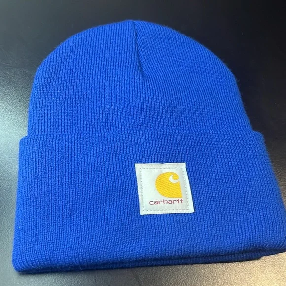 Euc: carhartt beanee hat blue color - Picture 2 of 4